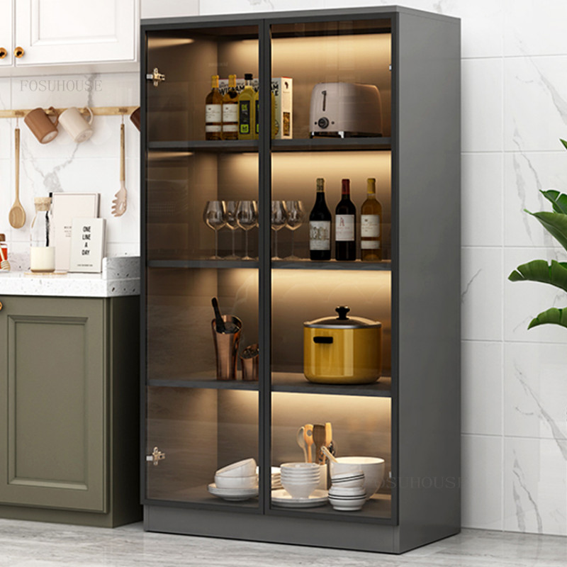 Light Luxury Dormitory Kitchen Cabinets Modern Minimalist Home Sideboard Living Room Storage Locker 