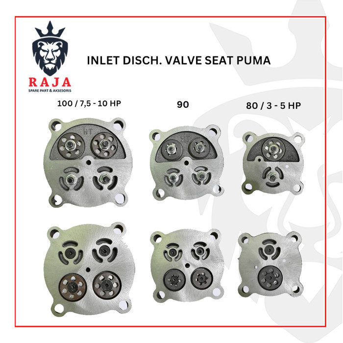 Inlet Discharge Valve Seat PUMA Varian 80, 90, 100 - Valve Assy Klep Kompresor Angin