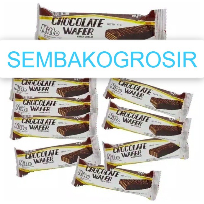 

SG NITTO Chocolate Wafer Coklat 1 pack isi 10x17gr Wafer Nissin