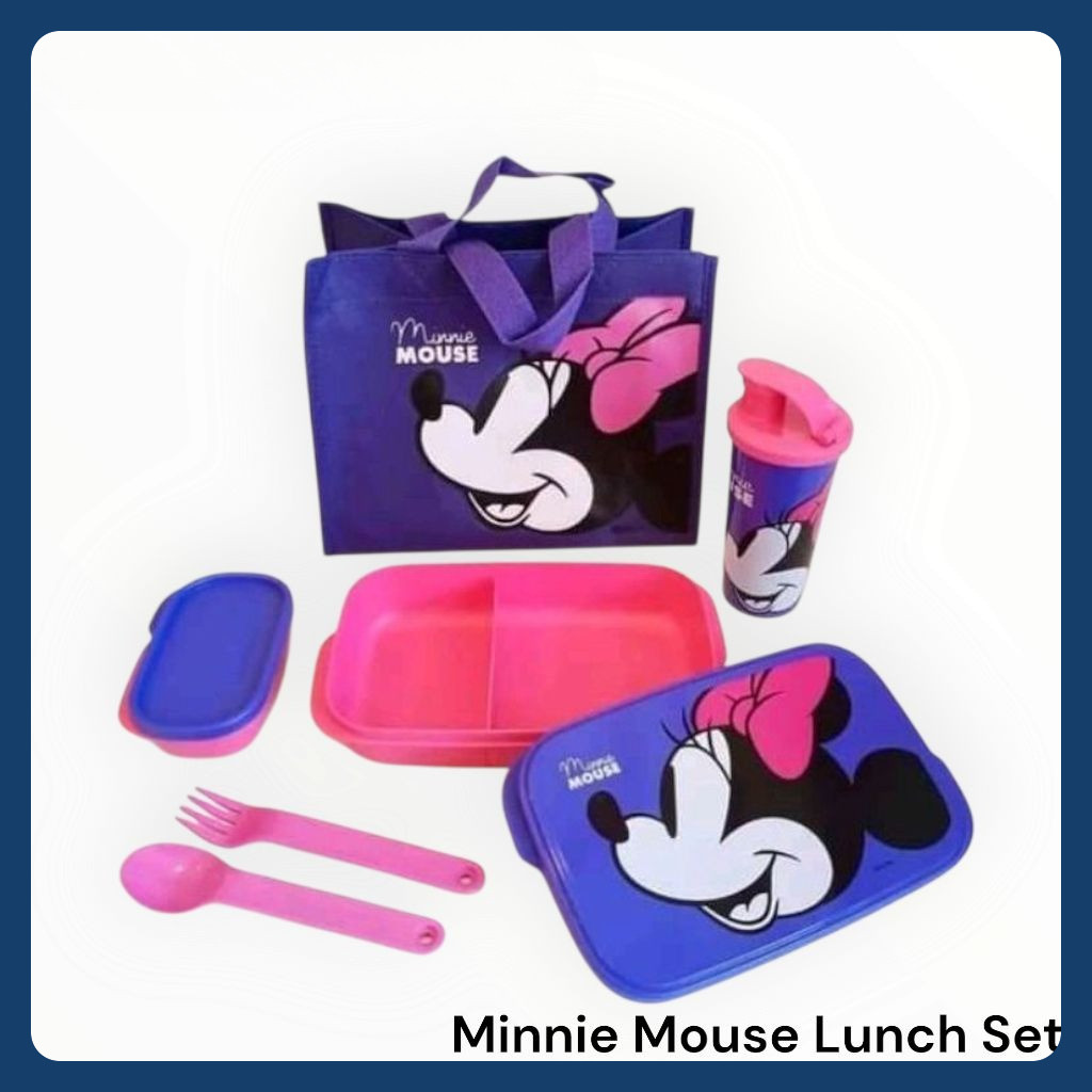 TUPPERWARE ORI 100% Disney Mickey / Minnie Lunch Set / Frozen Lunch / wadah bekal / Foodie Buddy
