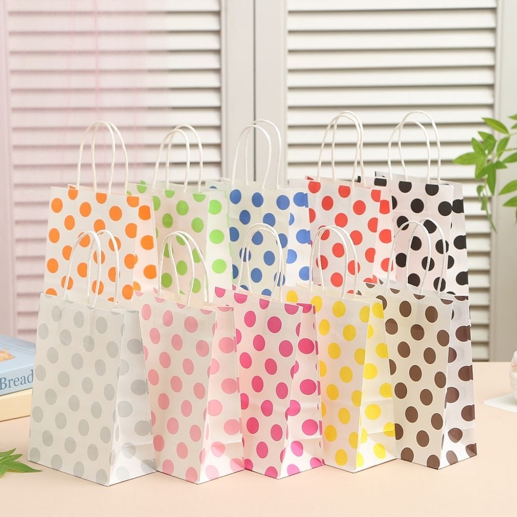 

Paper Bag Tas Kado Polkadot Goodie Bag Dot Souvenir Ulang Tahun Ultah