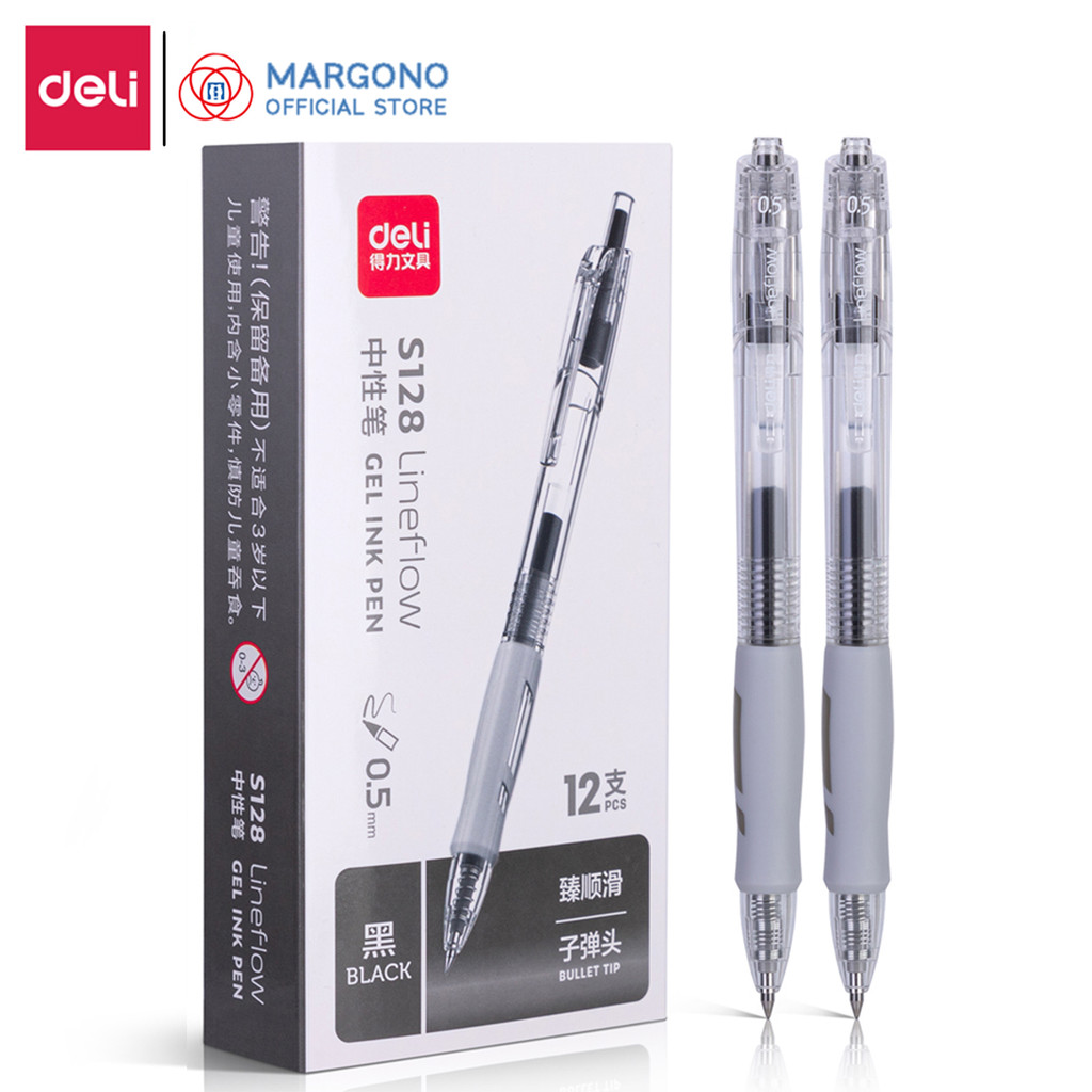 

Deli Gel Pen Pulpen Kantor S128 0.5 mm Warna Tinta Hitam - 1 Pcs