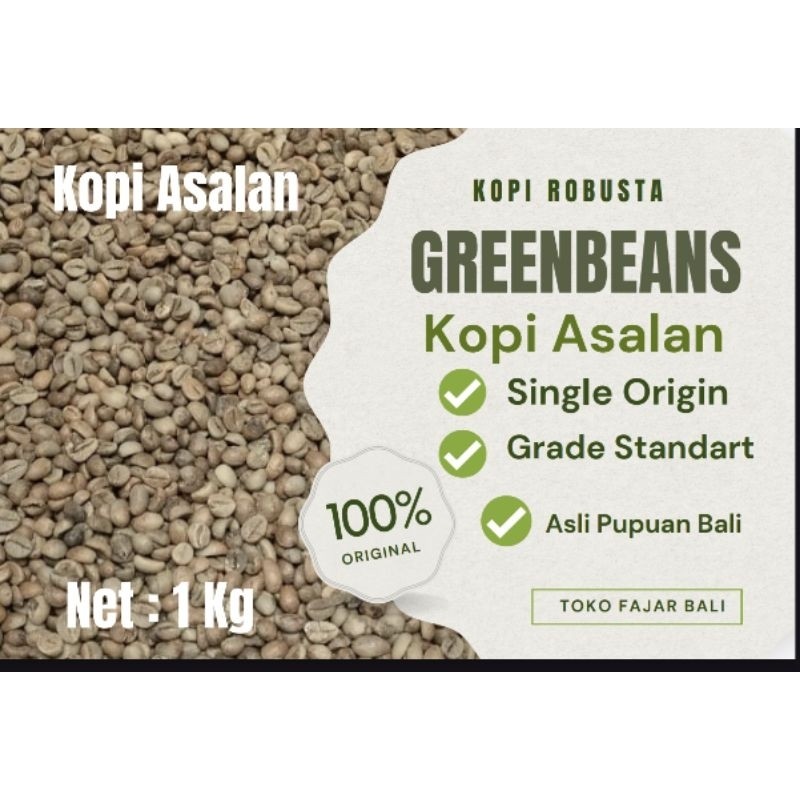 

New Grade 1 Kopi Robusta 1 Kg. Kopi Asalan Asli Pupuan-BaliPremium