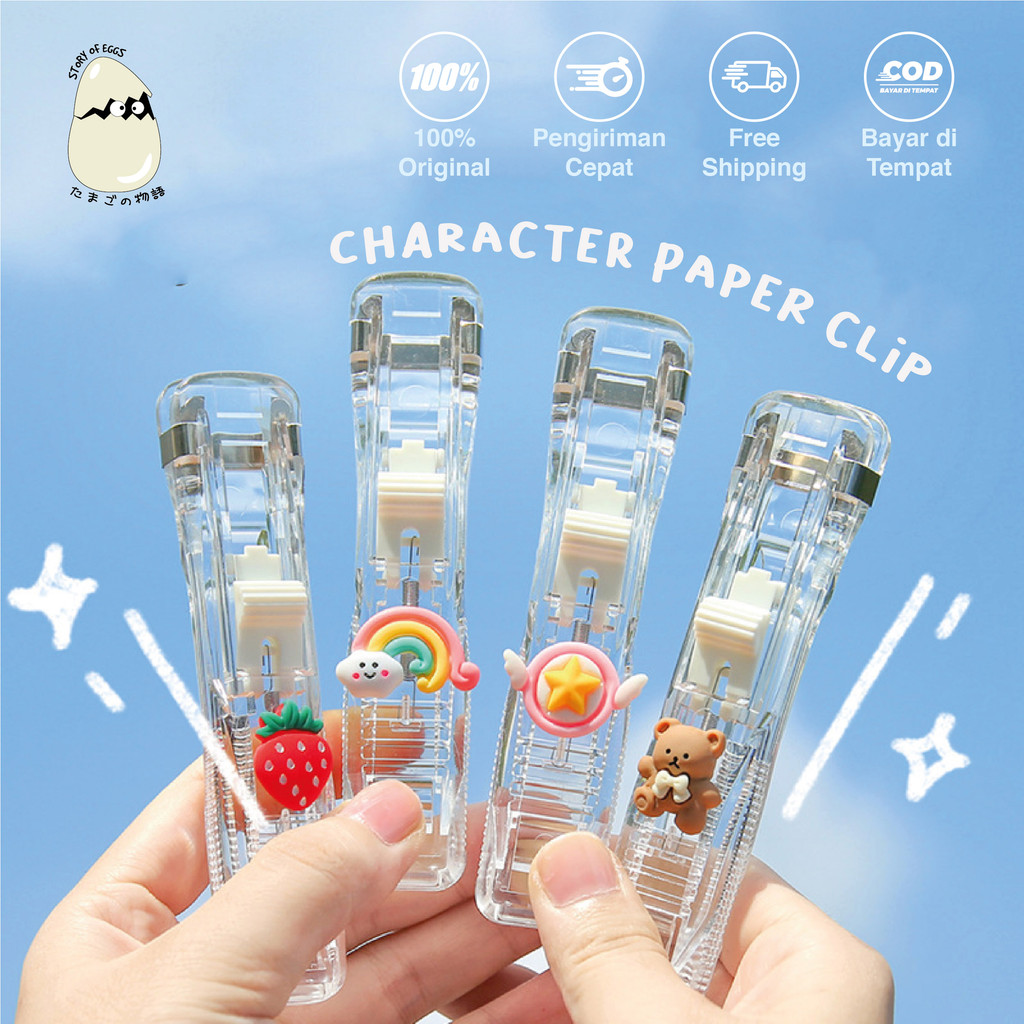 

Penjepit Kertas Otomatis / Paper Clipper Portable / Stapler Staples clip / Binder Clip / Stepler