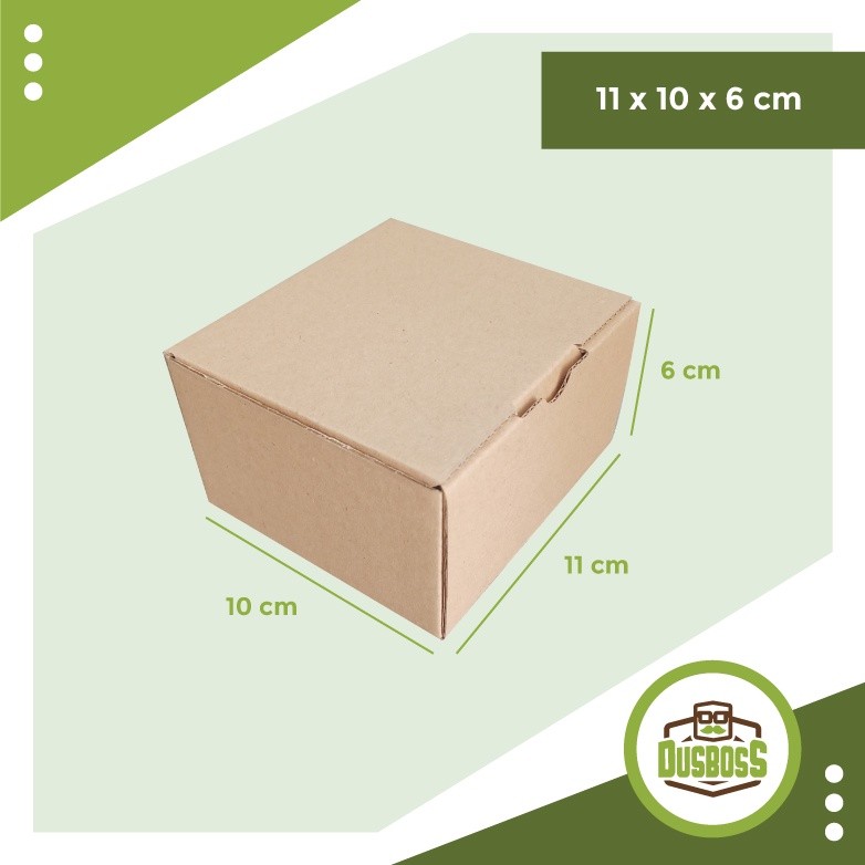 

Kardus 11 x 10 x 6 cm...Die Cut untuk kotak baju- Aksesoris- dll,