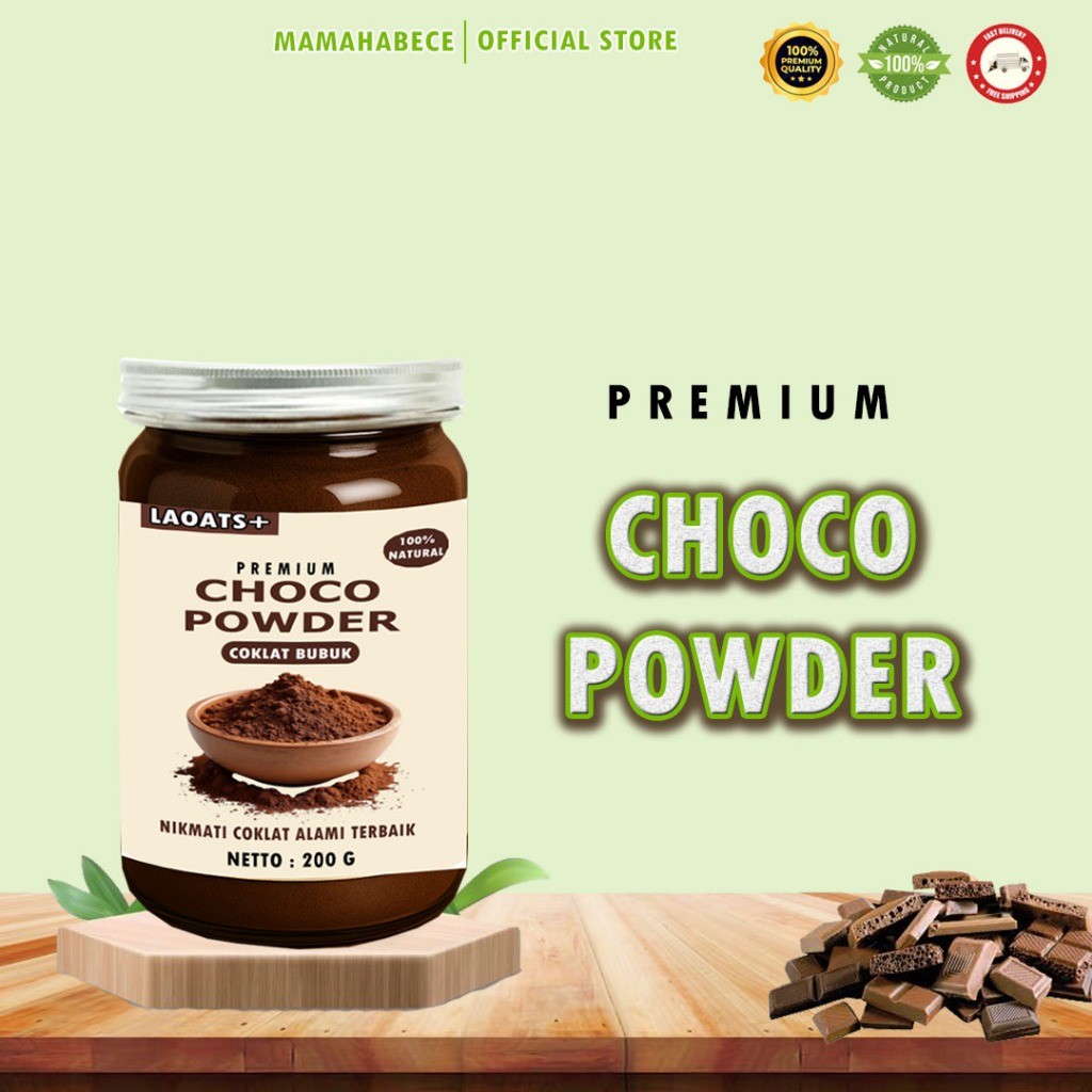 

Coklat Bubuk Premium 200g Laoats