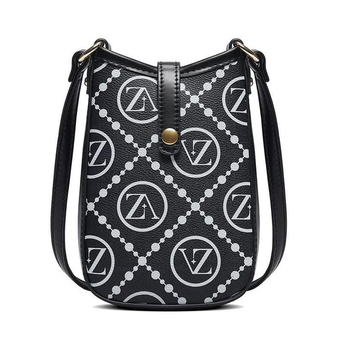 Hot Produk 【ZAZIE】-Tas ponsel wanita tas selempang wanita klasik fashion(SJ3908) - Hitam Terbaik dan