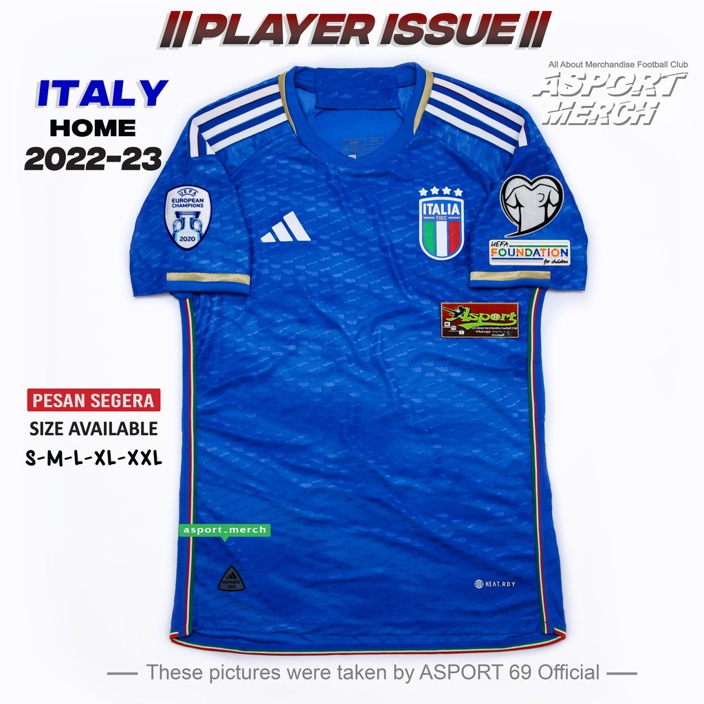 ITALI HOME PLAYER ISSUE   ITALY HOME  2022 2023  ITALIA PREMIUM HIGH QUALITY PRIMEGREEN