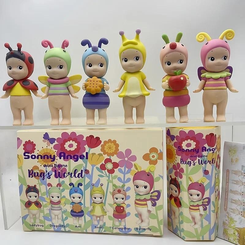 6PCS Sonny Angel Blind Box Mini Figure Bug’S World Limited Series Anime Figures Cute Dolls for  ildr