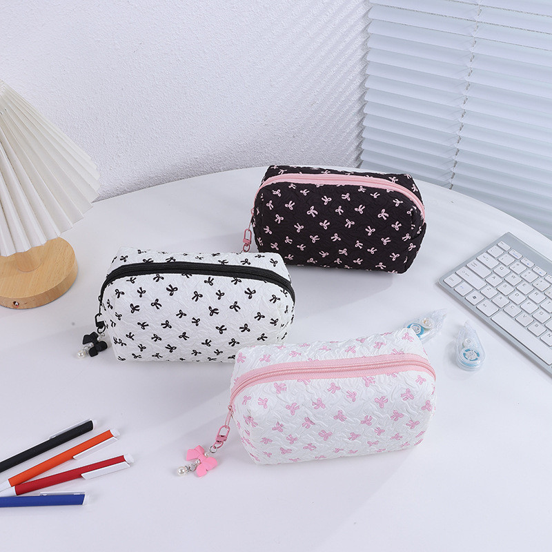 

Mini Bow Pencil Case Back To School Pen Bag Girls Large Capacity Pencil Pouch Stationery Bag Cute Students Pencilcase Organizer