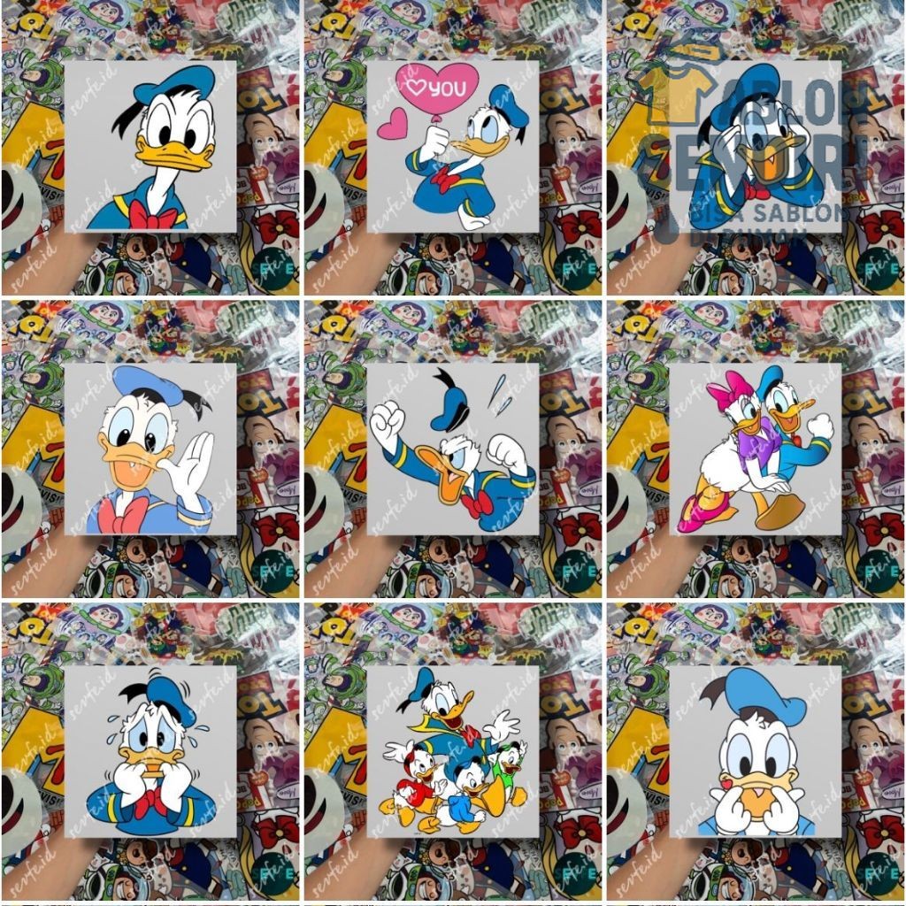 

Stiker DTF Sablon Setrika Sablon Stiker DONALD DUCK