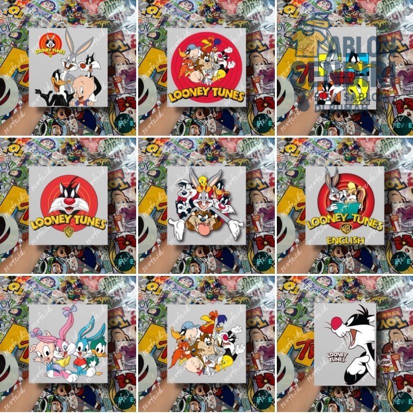 

Stiker DTF Sablon Setrika Sablon Stiker LOONEY TUNES