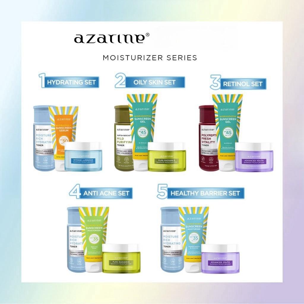 Azarine Perawatan Wajah Paket Lengkap SERIES | Perawatan Wajah & Tubuh dengan Vitamin C