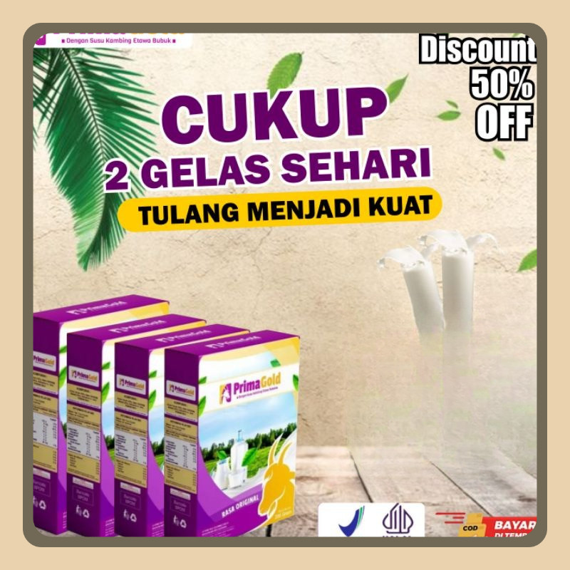

Susu Kambing Etawa Prima Gold @ 200 Gram
