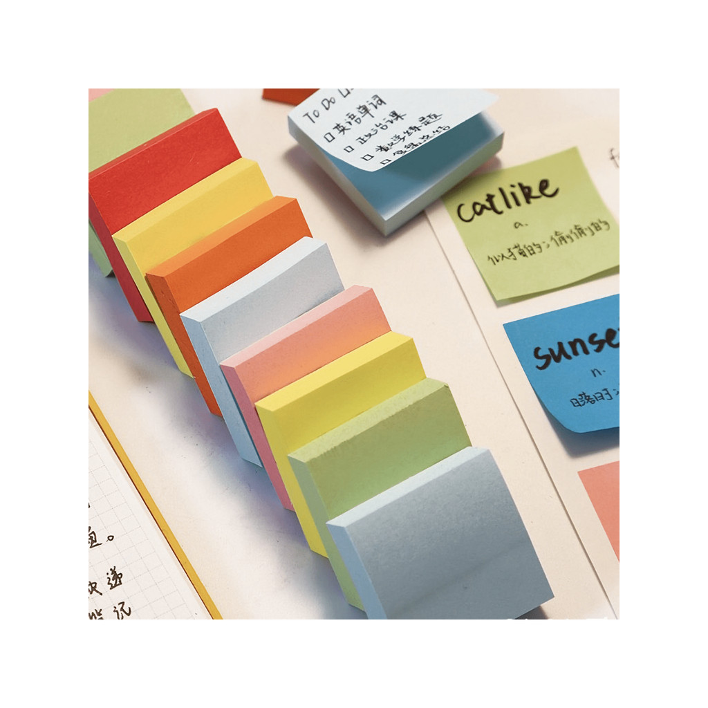 

11pcs Colorful Sticky Notes, Suitable For Home, School, Office, Back To School, Aesthetic School Supplies, Stationary, Random co