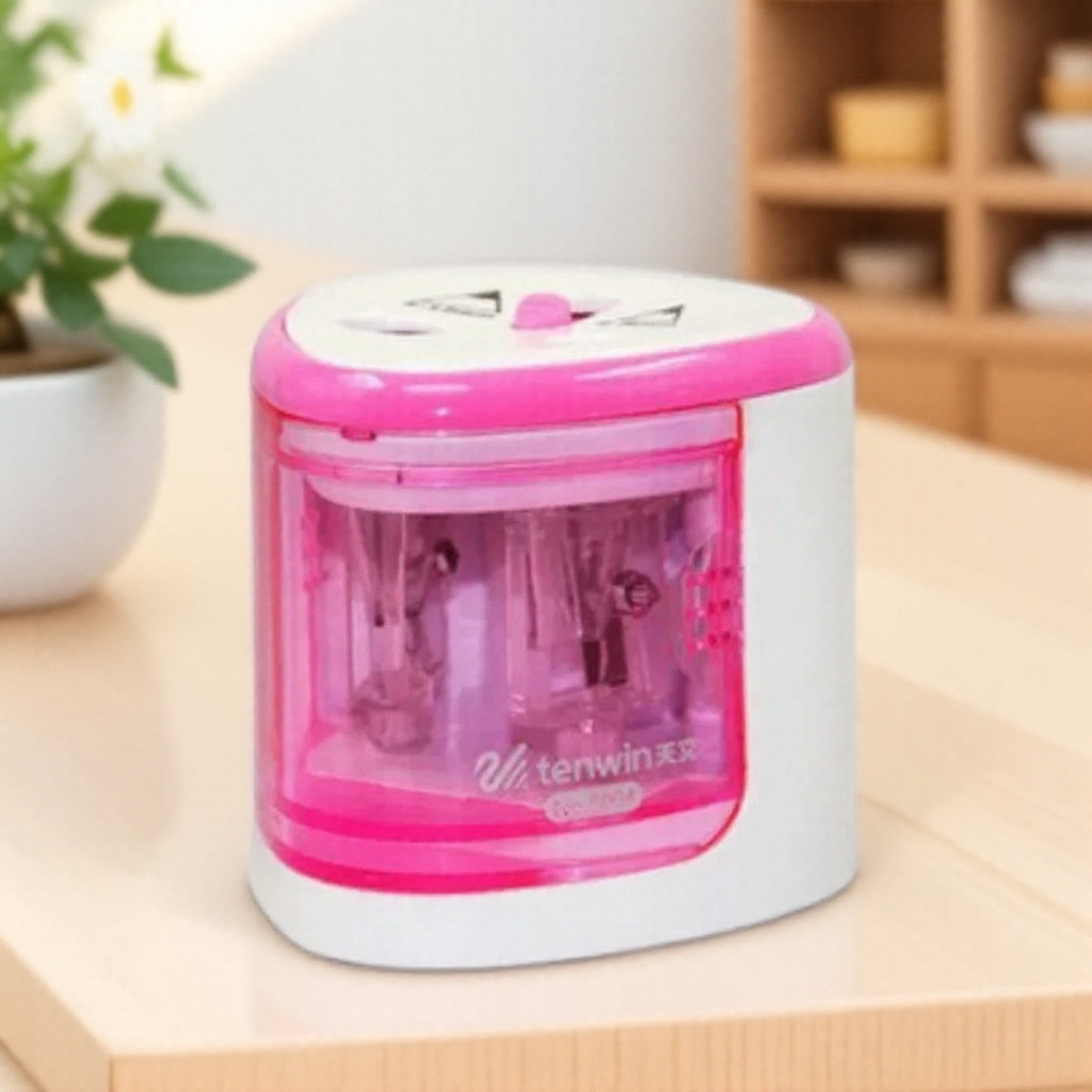 

Automatic Dual-hole Electric Pencil Sharpener for Students Writing Stationery Efficient Pencil Shaver Rollers
