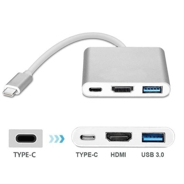 Konektor converter usb type c to hdmi multiport macbook 2016 - 649784