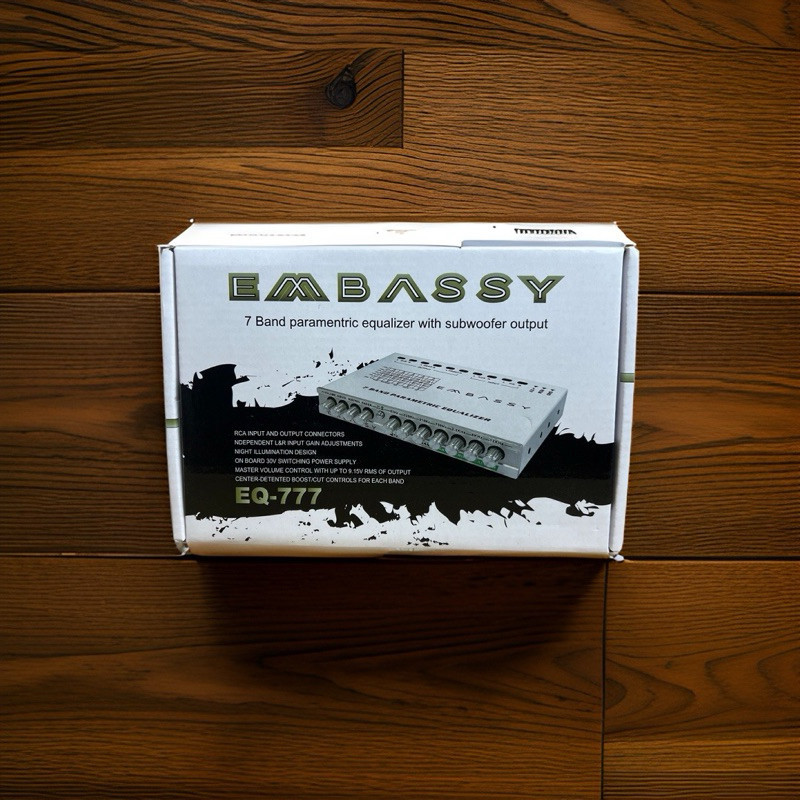 Embassy EQ 777 Parametric equalizer  Priem Equalizer 7 Band