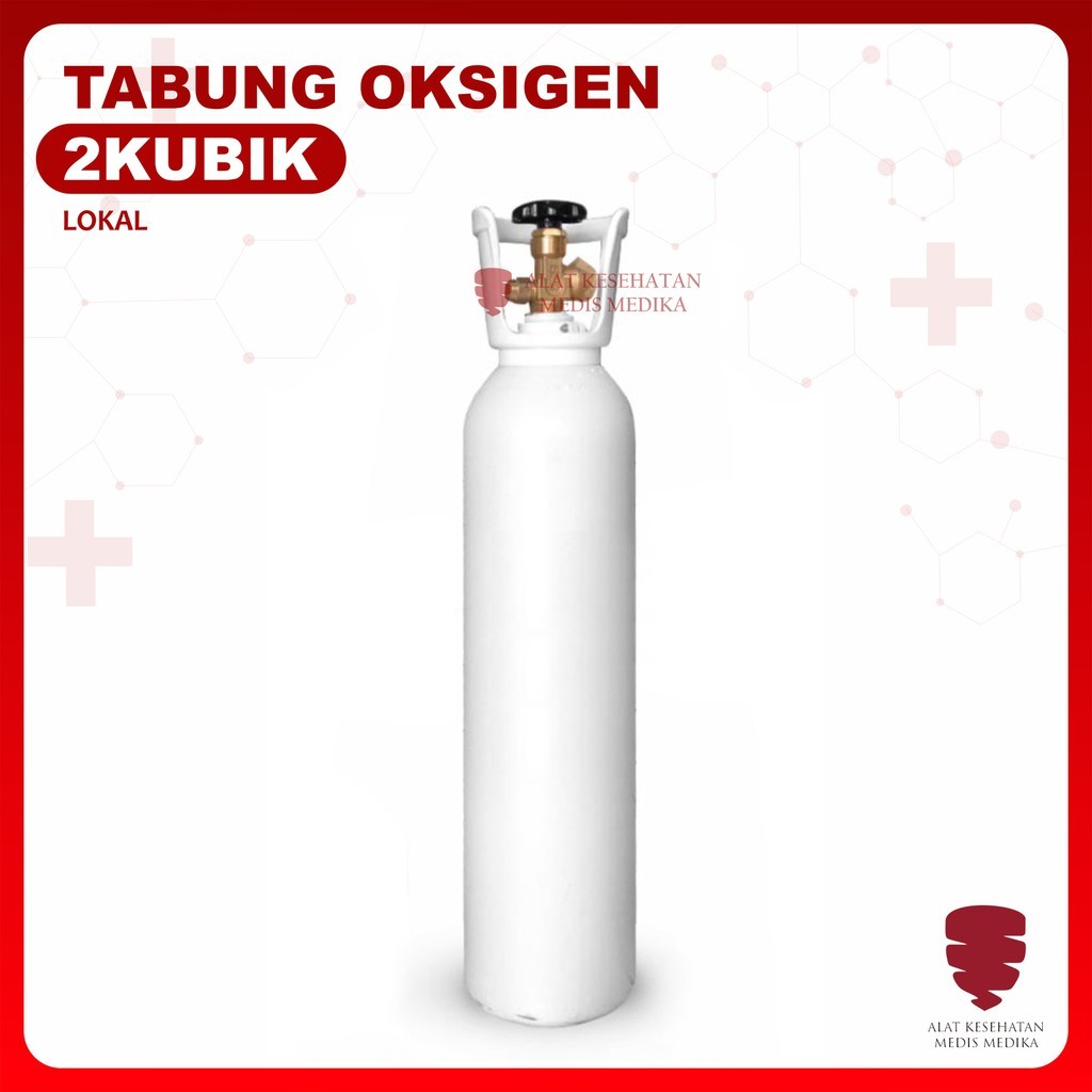 Tabung Oksigen 2 M3 Oxigen Oxygen Alat Bantu Pernafasan Medis Nisson