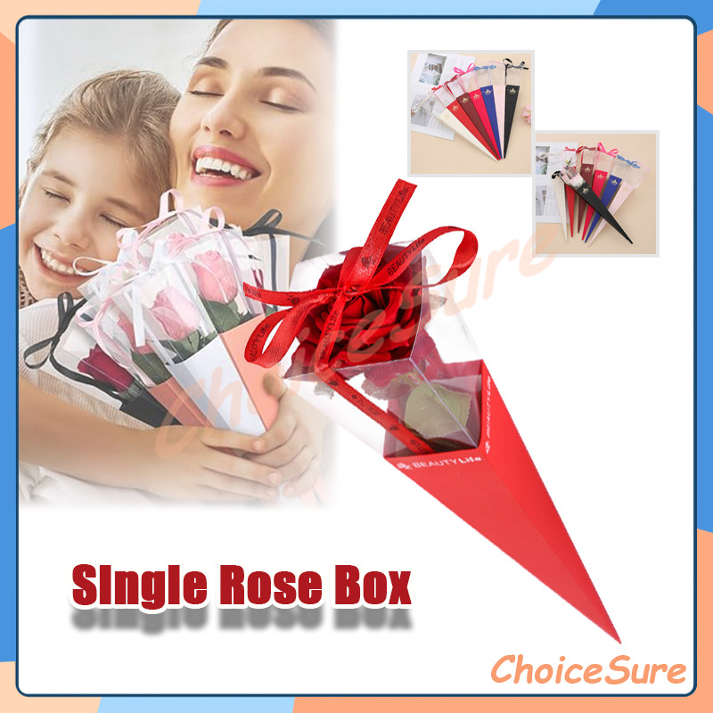 

Single Rose Box/Flower Wrap Wrapping Box Buket Bunga Mawar/kertas bunga