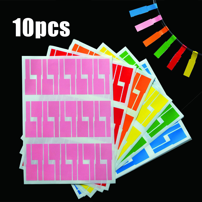 

300pcs Cable Label Stiker Sticker Tahan Air Kabel Jaringan Penanda Kabel Thermal Cable