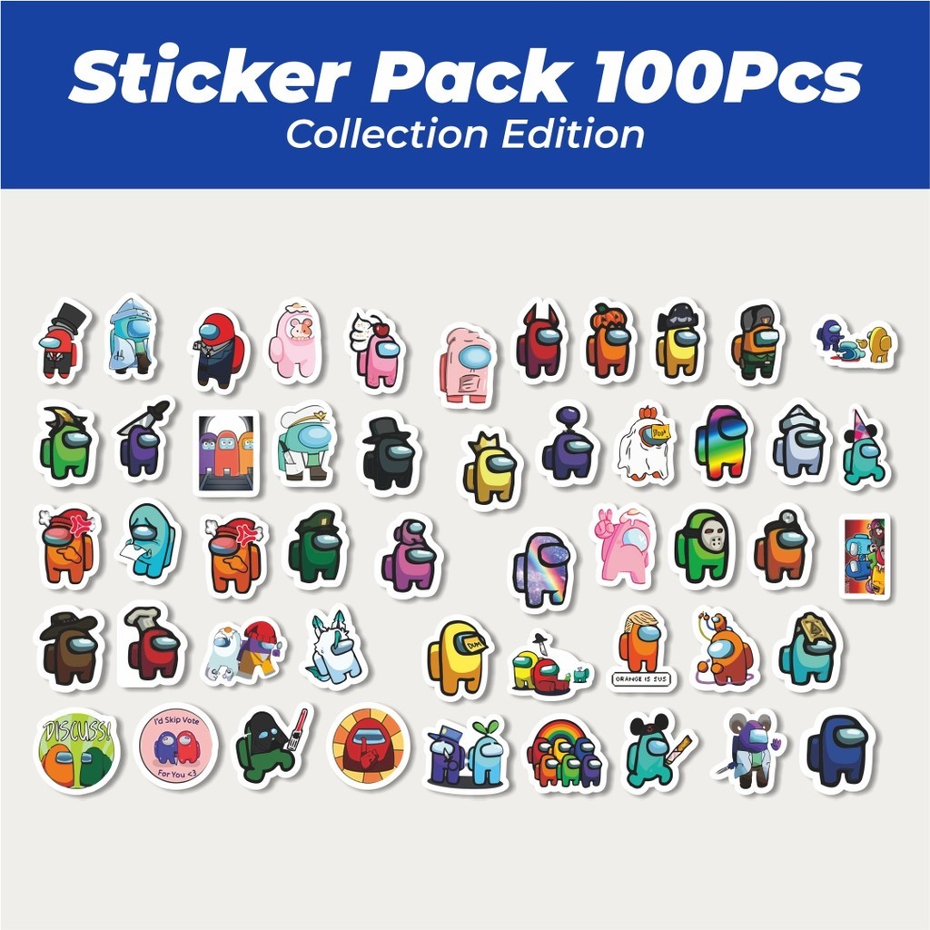 

Hot Stiker Karakter Game Among Us Lucu Anti Air Stikers Berperekat Waterproof Sticker Decal Buat Motor Helm Buku Journal Koper Casing HP Laptop Botol Minum