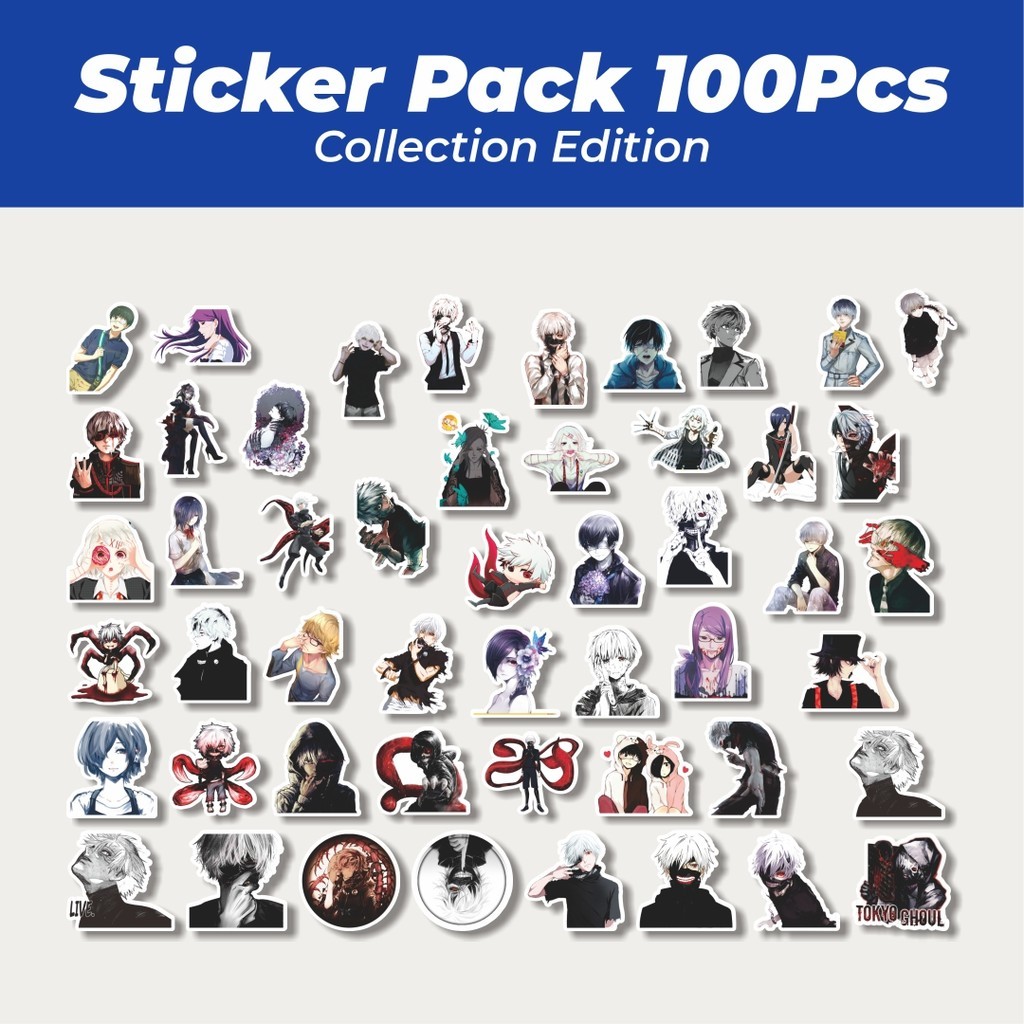 

Hot Stiker Anime Tokyo Ghoul Lucu Anti Air Stikers Berperekat Waterproof Sticker Decal Buat Motor Helm Buku Journal Koper Casing HP Laptop Botol Minum