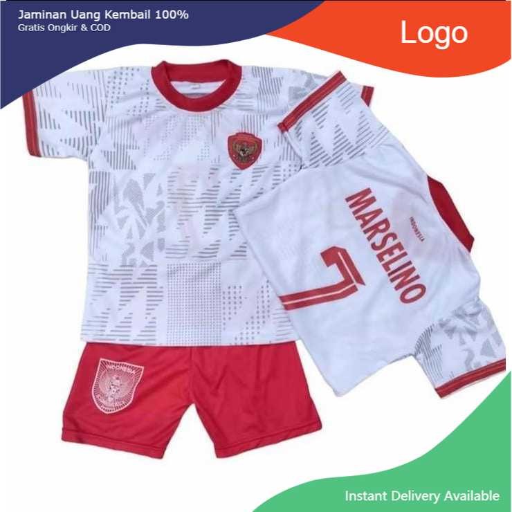 SETELAN BAJU BOLA TIMNAS INDONESIA TERBARU 2025 MARSELINO / JERSEY FUTSAL TIMNAS MURAH / SET BAJU BO