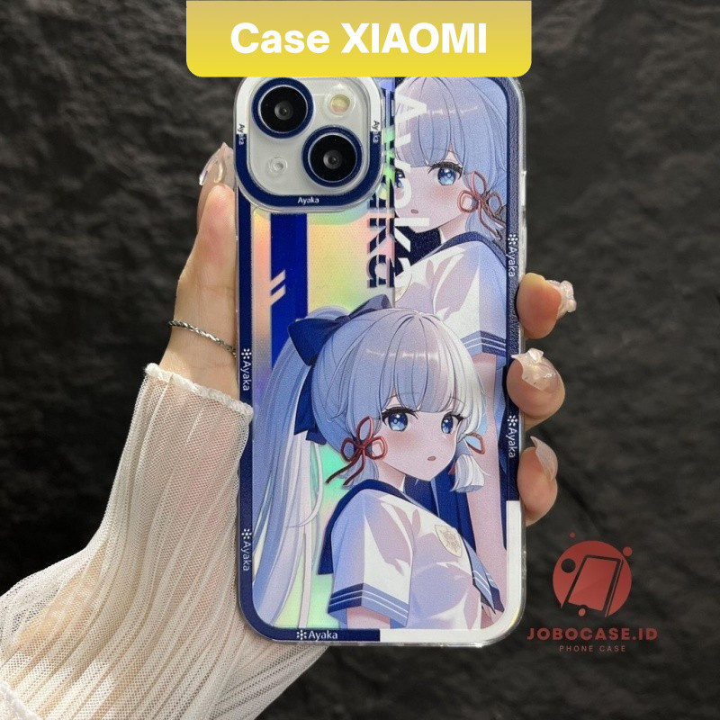 Case Redmi Premium Ayaka Genshin Impact  Redmi 12 13C 9C 10A 9A 12C 9T 11A 10 9 10C 9C NFC Note