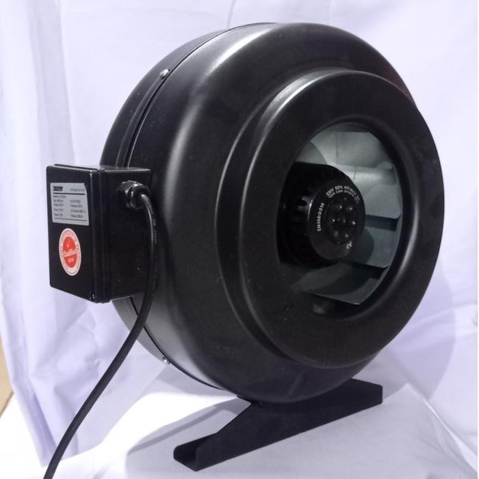 Blower Centrifugal Duct Inline Hitam 4 inch - 100 mm