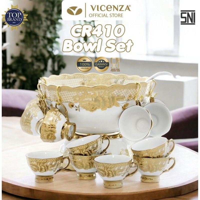 Bowl Set VICENZA CR410 Perangkat Mangkuk saji VICENZA Cr410 GEMINI Cocok sebagai wadah saji wadah su