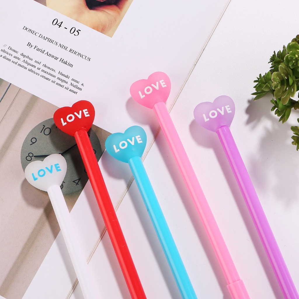 

Pulpen Cantik / Pulpen Valentine bentuk Love