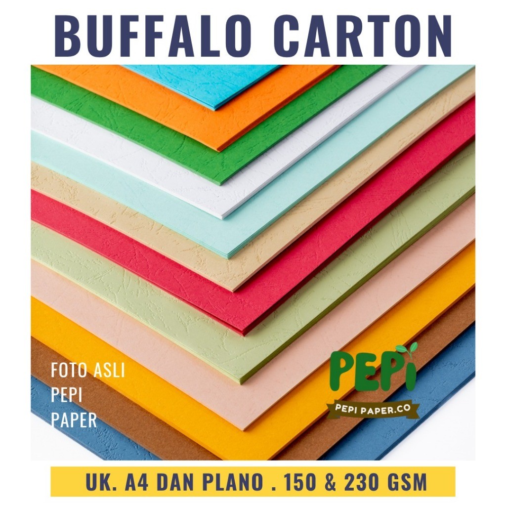 

[ 5 Lembar ] Kertas Buffalo Carton A4 150 & 230 GSM & [ 1 Lembar ] Kertas Buffalo Carton Plano 150 & 230 GSM