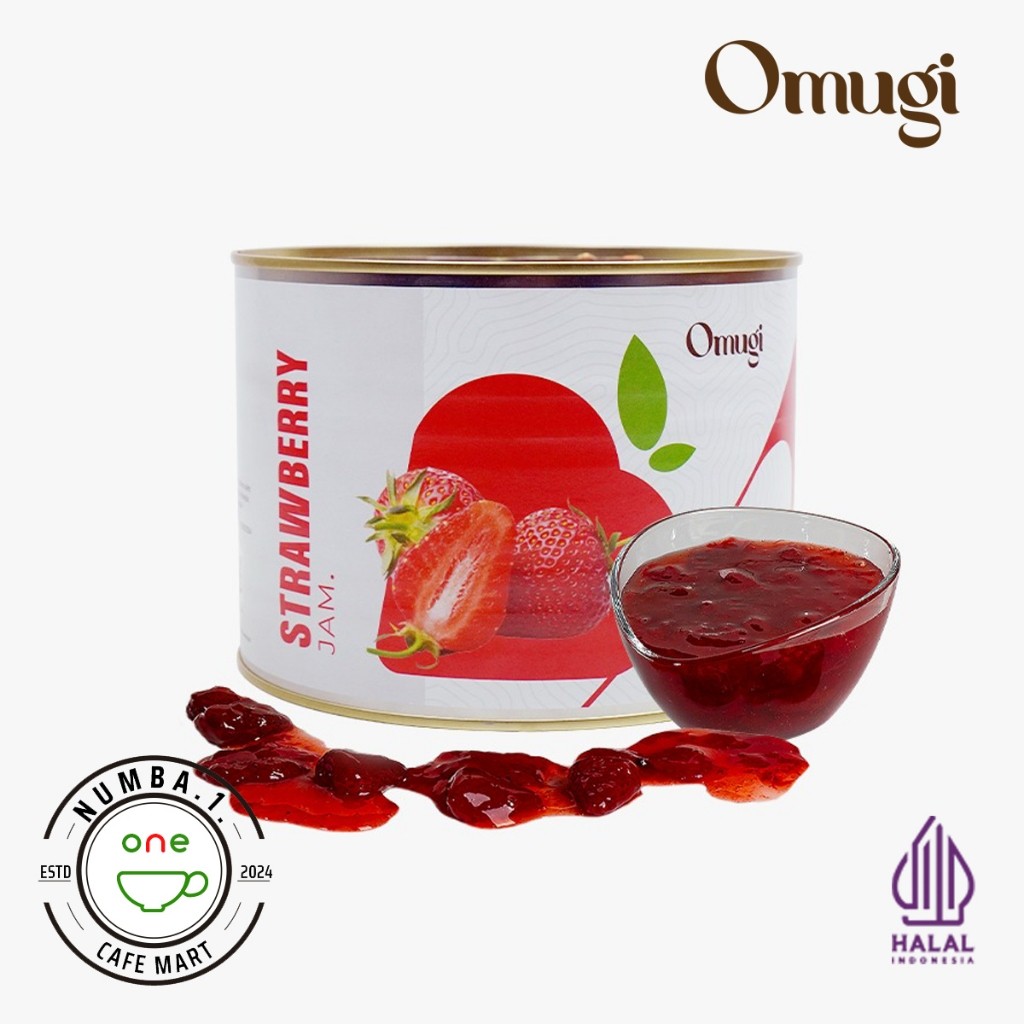 

2 kg Omugi Strawberry Jam (topping minuman strawberry/stoberi)