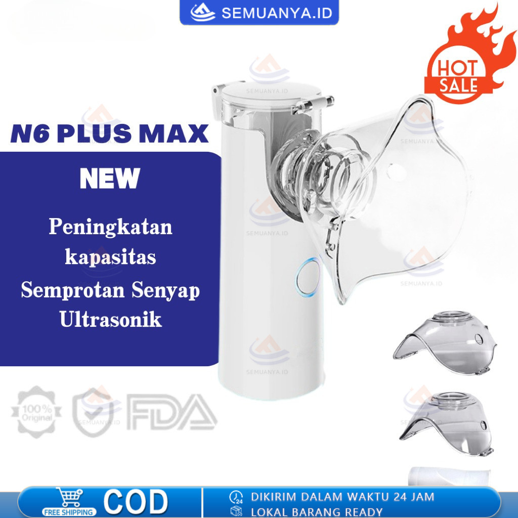 Nebulizer Portable Mesh Alat Uap Bantu Pernafasan Asma Inhalasi/ Portable Mesh Nebulizer Asthma Resp