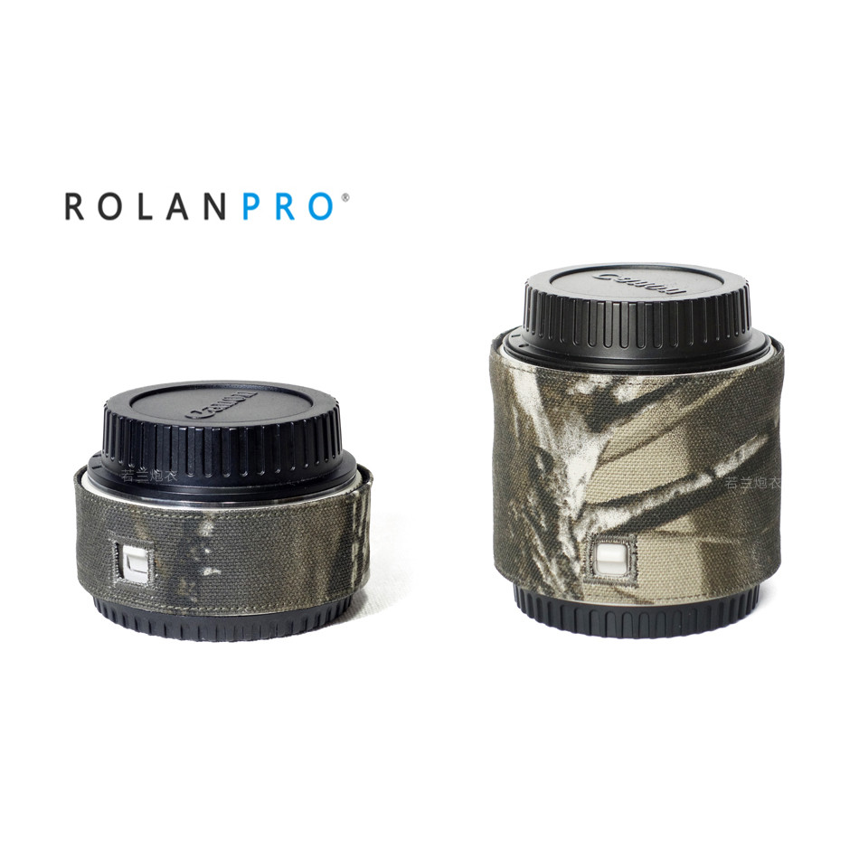 ROLANPRO Camera Lens Camouflage Rain Cover Barlow Cover for Canon DSLR Camera Barlow 1.4XIII , 2.0X 