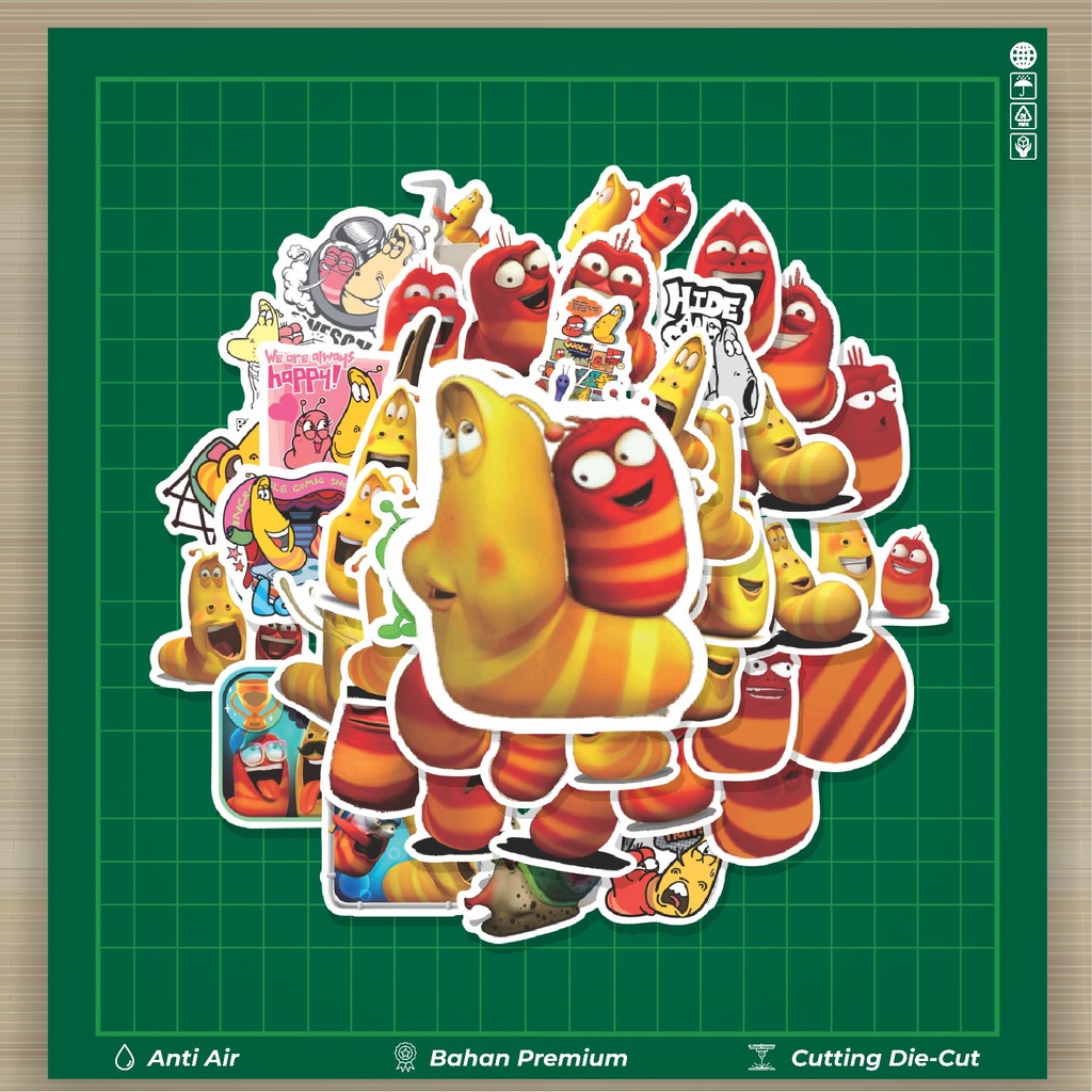 

HOT 50 PCS STIKER Sticker Kartun Larva Sticker Stiker Fashion Cars Decal Dingin Kartu Album Custom Vinyl Anti Air- Sticker Aesthetic Buku Journal Koper Casing HP Tablet Laptop Helm Motor Botol Minum