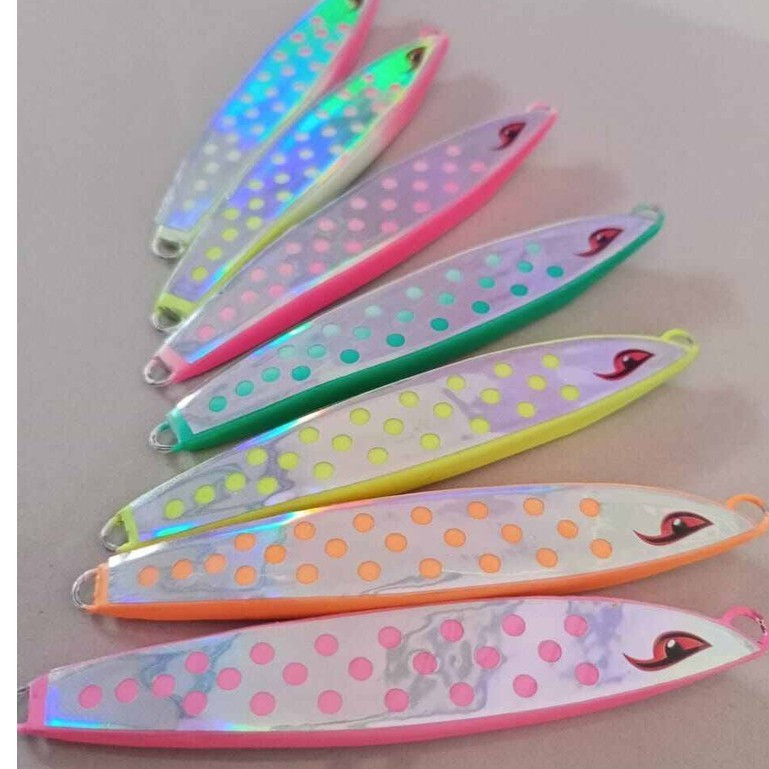 umpan mancing metal jig polkadot Z ( GID ) menyala terang full gid (gid)