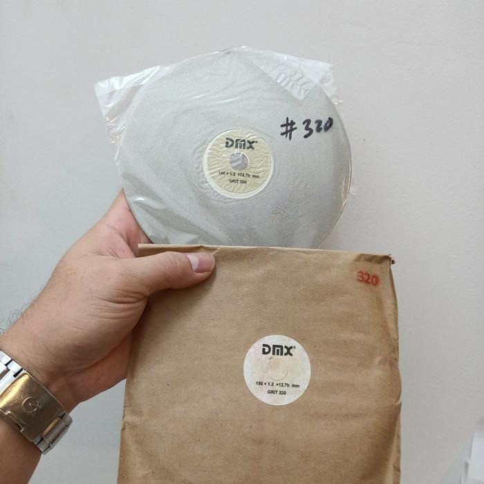 dmx asah batu akik 6" #320 / diamond wheel asah batu dmx grit 320 -TSA