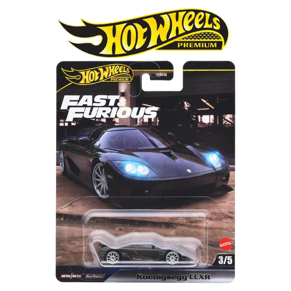 Hot Wheels Premium Koenigsegg CCXR Fast & Furious FF Hitam Koleksi Diecast Mobil Balap
