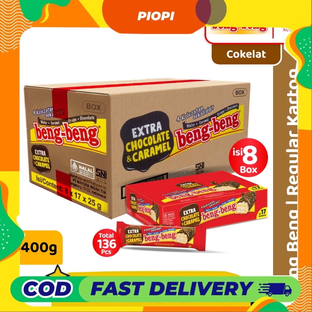 

PIOPI Wafer Coklat Beng Beng Regular 17 Pcs - Karton