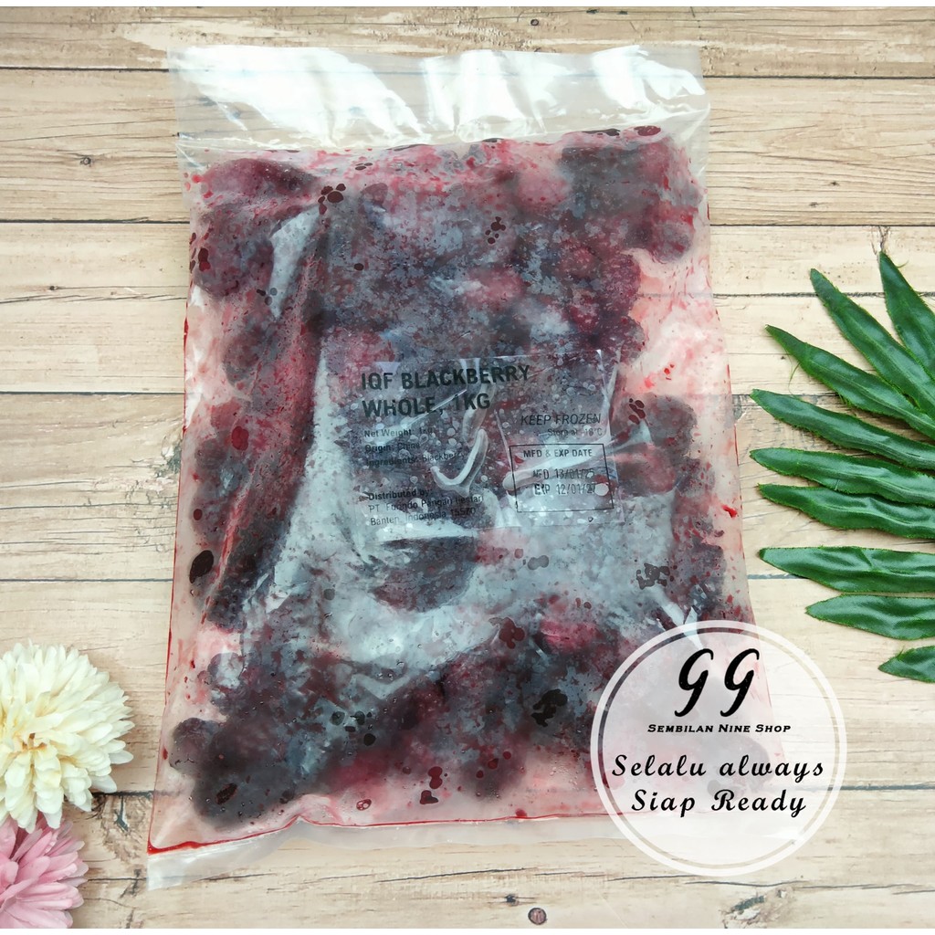 

BLACKBERRIES IQF 1KG BLACK BERRY Frozen Fruit Buah Beku BLACKBERRY BLACK BERRIES BERIES