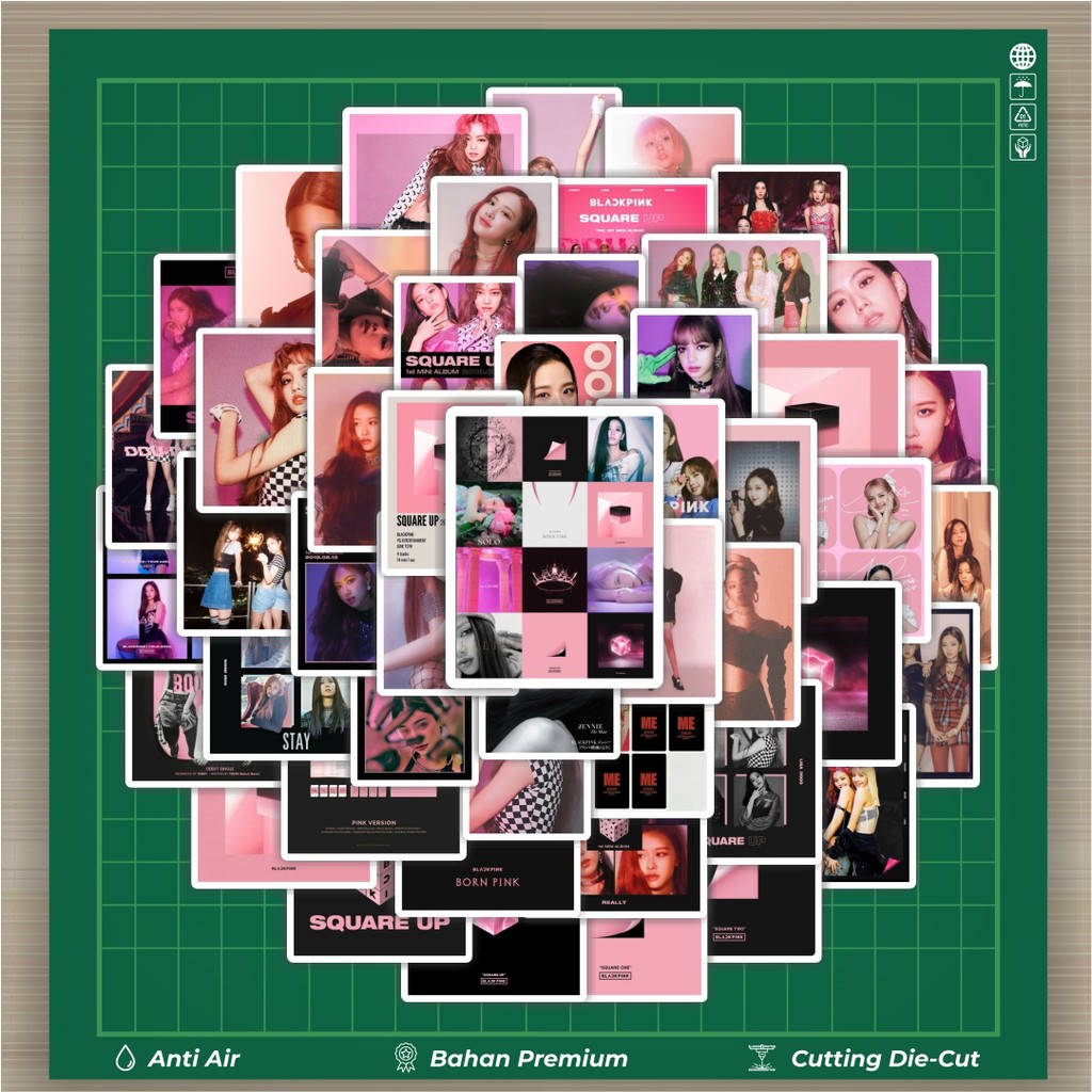 

HOT 50 PCS STIKER Stiker Album Girl Band Black Pink Stiker Fashion Cars Decal Dingin Kartu Album Custom Vinyl Anti Air- Sticker Aesthetic Buku Journal Koper Casing HP Tablet Laptop Helm Motor Botol Minum