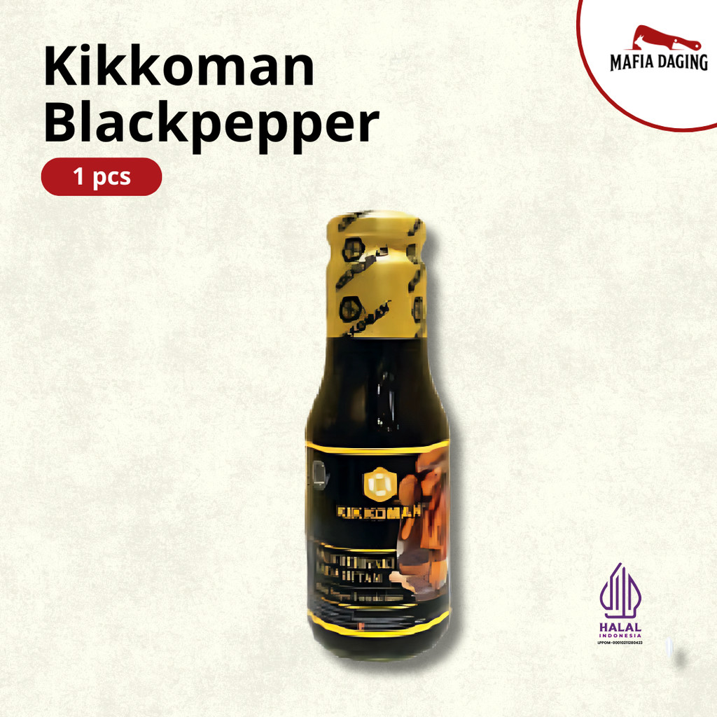 

[Mafia Daging] Blackpepper Teriyaki / Saus Teriyaki Lada Hitam Kikkoman Halal 300 ml