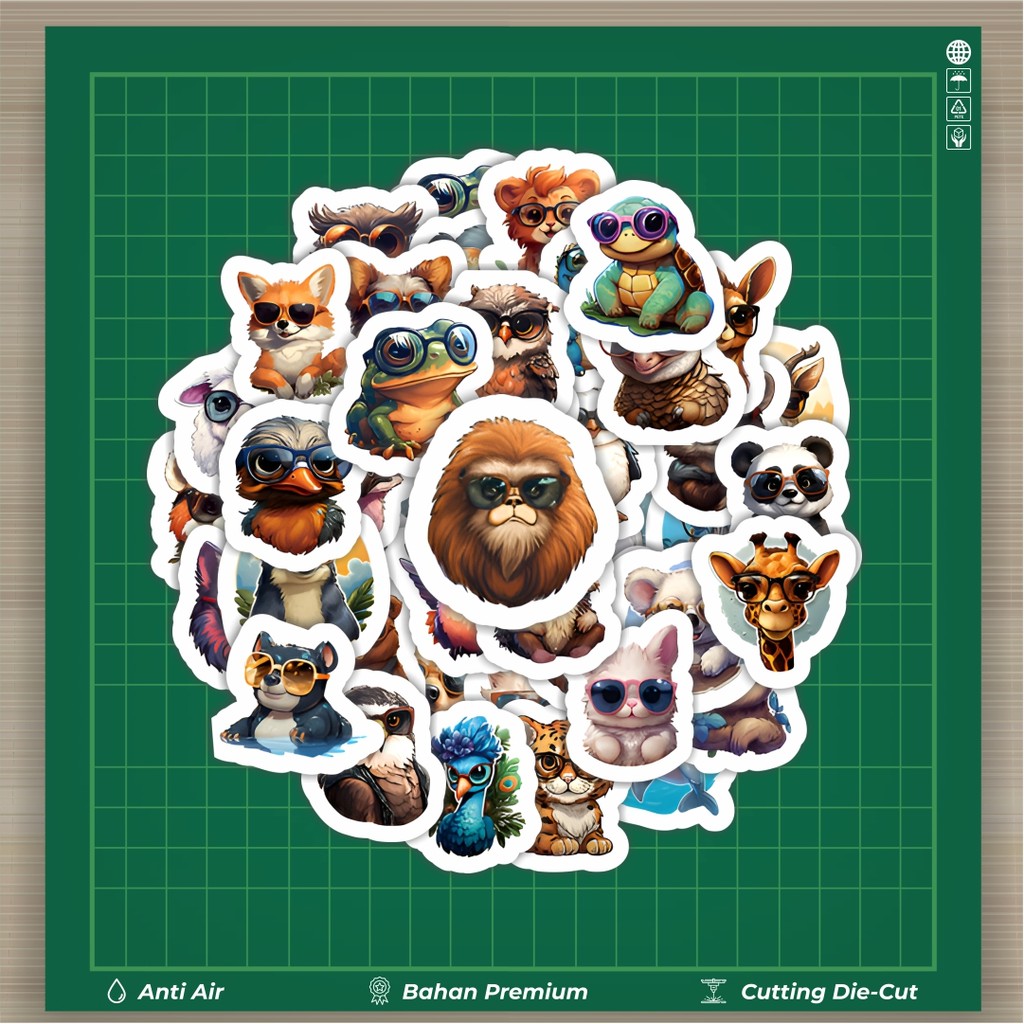

HOT 50 PCS STIKER Stiker Cute Animal [Hewan Hewan] Stiker Fashion Cars Decal Dingin Kartu Album Custom Vinyl Anti Air- Sticker Aesthetic Buku Journal Koper Casing HP Tablet Laptop Helm Motor Botol Minum