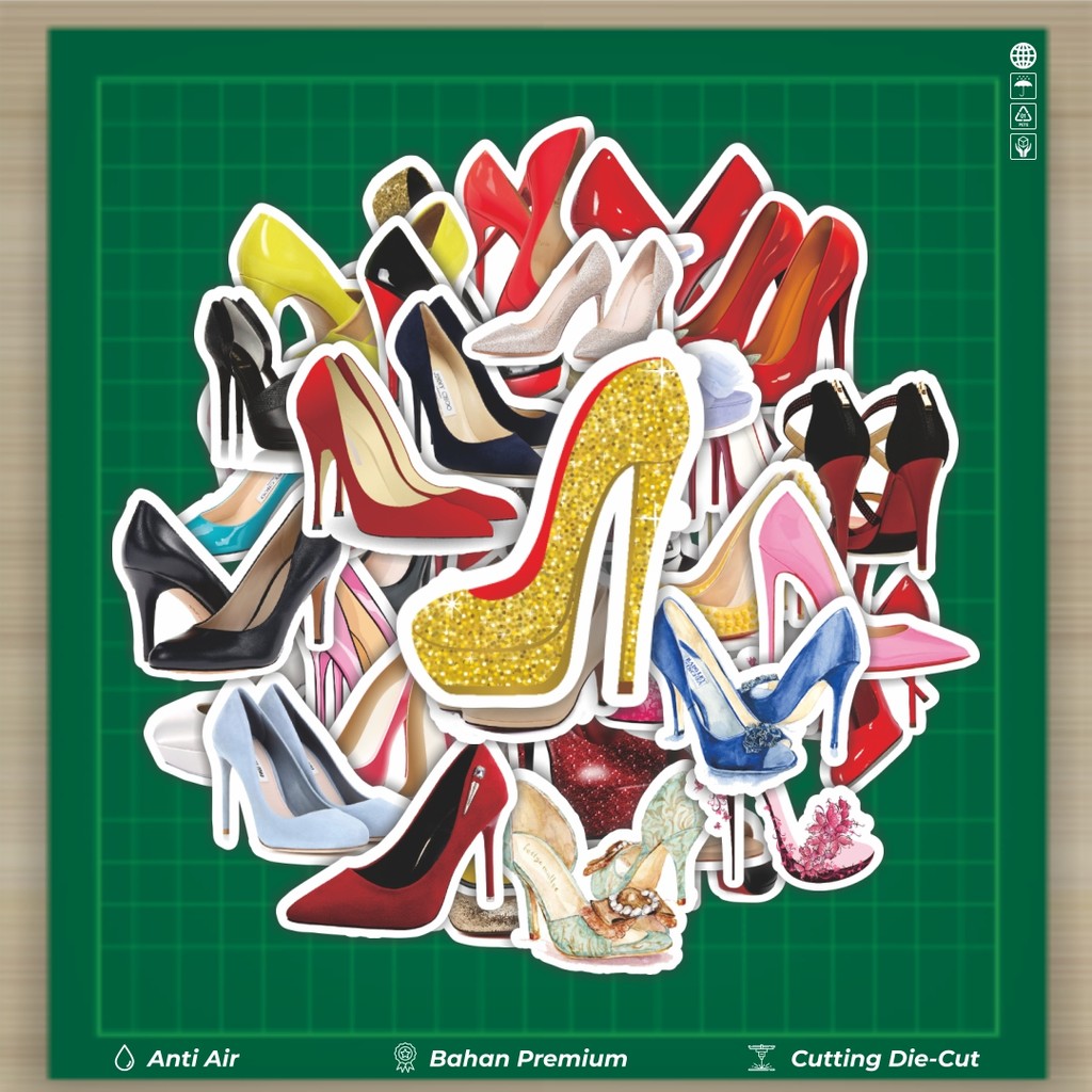 

HOT 50 PCS STIKER Stiker Princess Heels Stiker Fashion Cars Decal Dingin Kartu Album Custom Vinyl Anti Air- Sticker Aesthetic Buku Journal Koper Casing HP Tablet Laptop Helm Motor Botol Minum