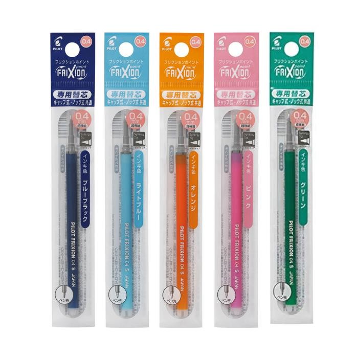 

Pilot FriXion Knock Point Refill 0.4mm Erasable Ink Tinta LFPKRF30S4 - Black Isi 3