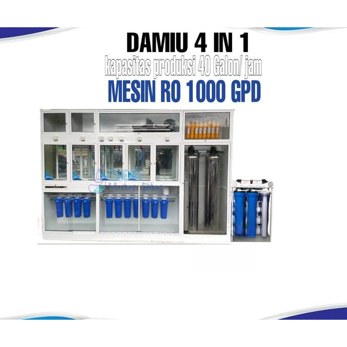 Depo air minum isi ulang Bio + RO kapasitas 140 galon