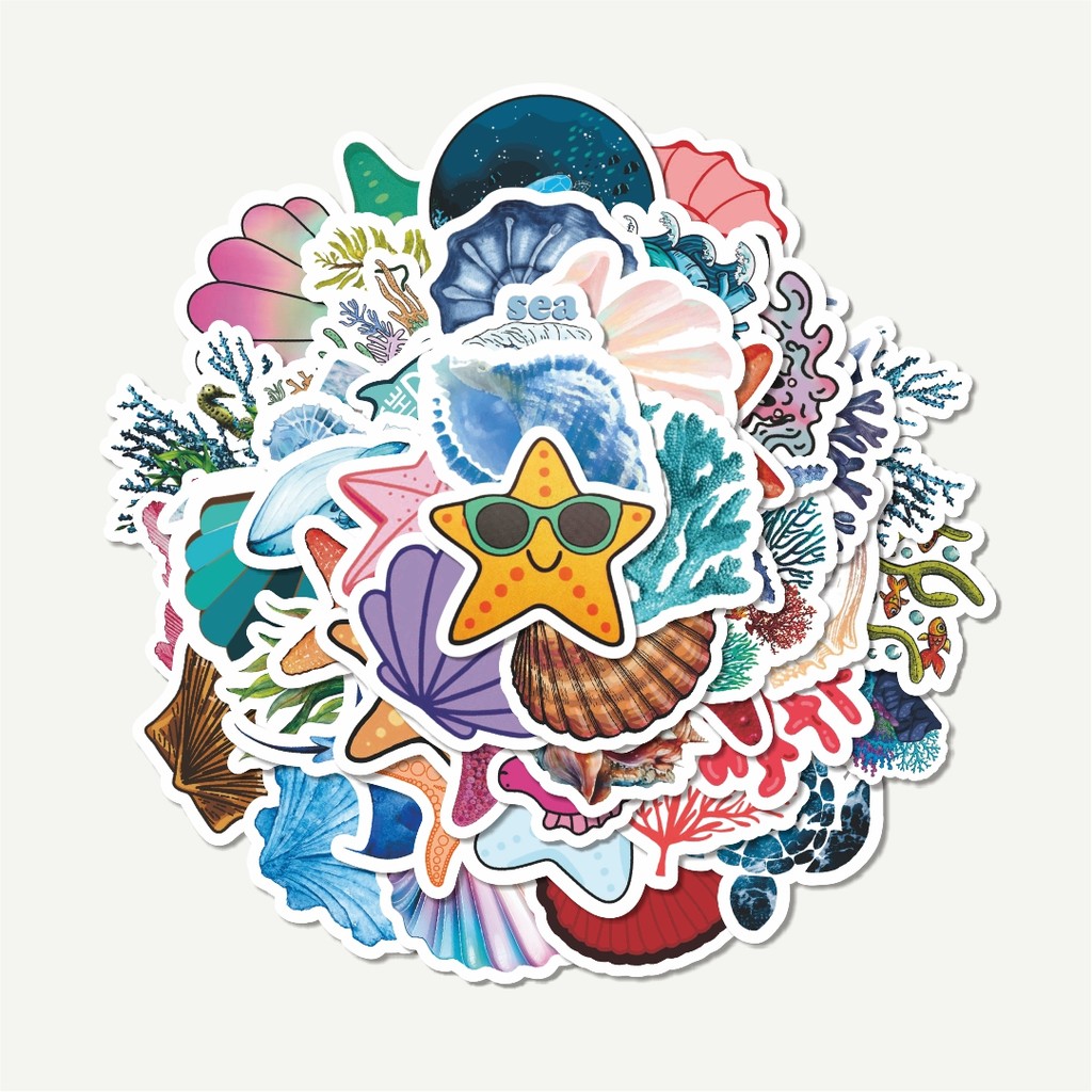 

Sticker Pack Stiker Magic Sea Series | Sticker TUMBLR | Stiker LAPTOP KOPER HELM