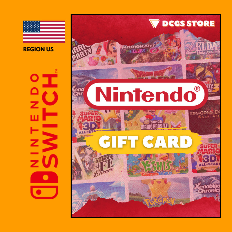 Nintendo Eshop Card Wallet | USA USD $10 $20 $35 $50 ,  SOFTWARE